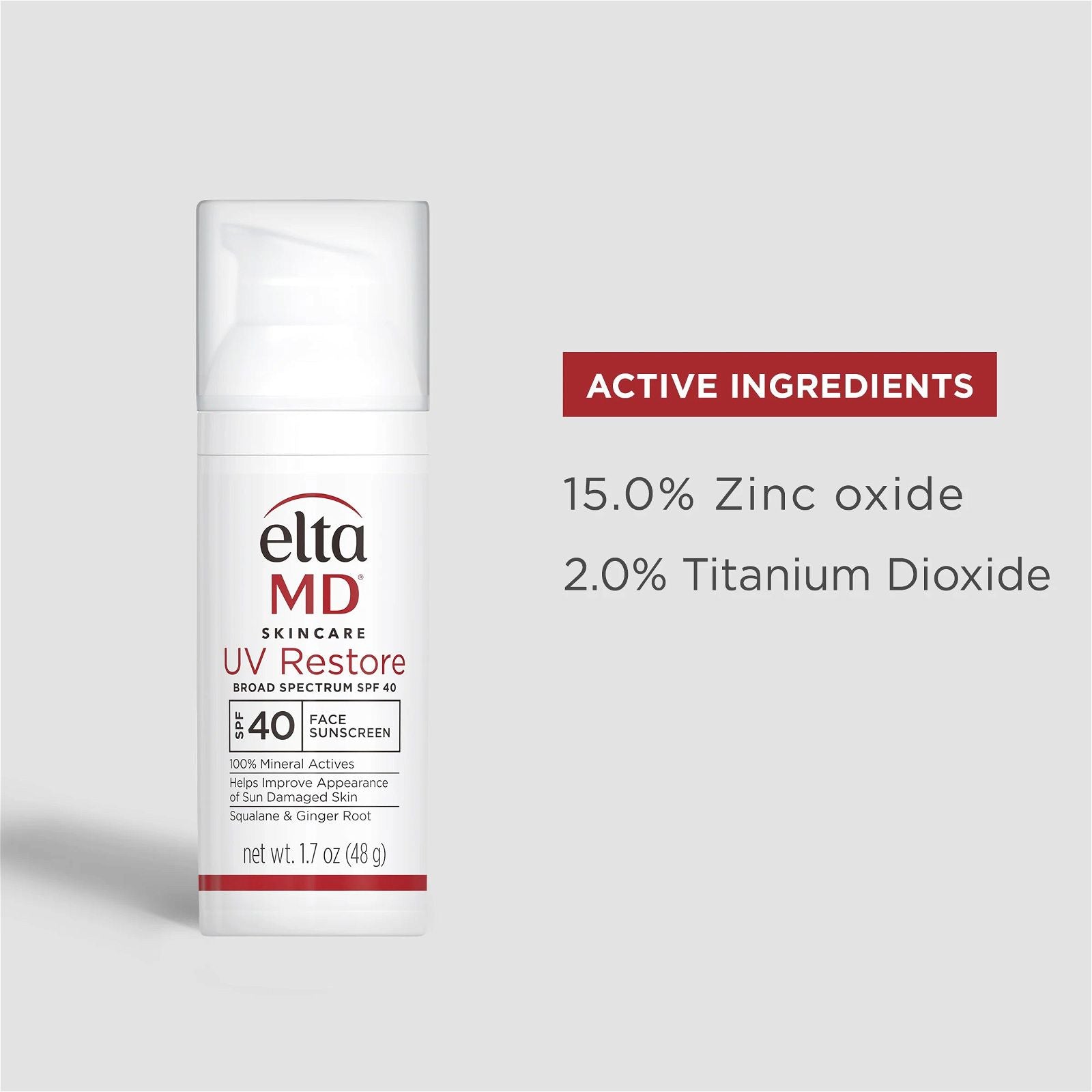 EltaMD® UV Restore non-tinted Broad-Spectrum SPF 40 - 1.7 fl. oz. / 48 g (Clearance)