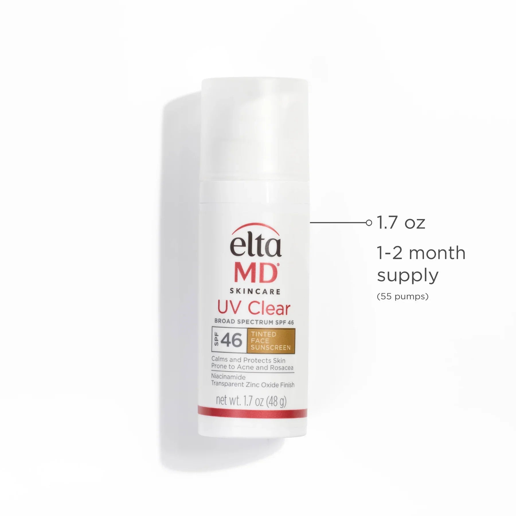 EltaMD® UV Clear Tinted Broad-Spectrum SPF 46 (Travel Size) - 0.5 fl. oz. / 14 g